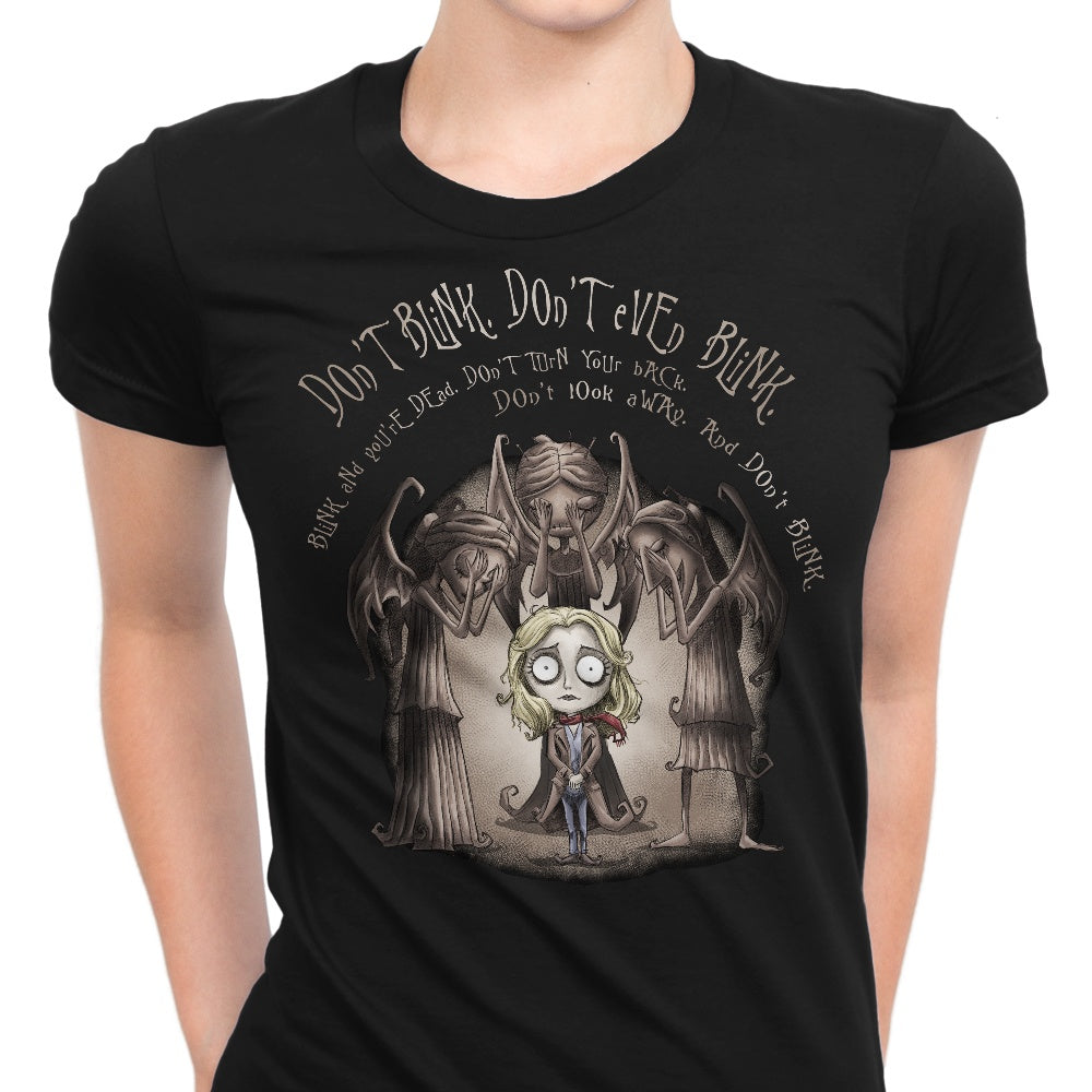 Don't Blink Women's Apparel - Adult & Kids T-Shirts, Sweatshirts & Hoodies apparel design preview 1