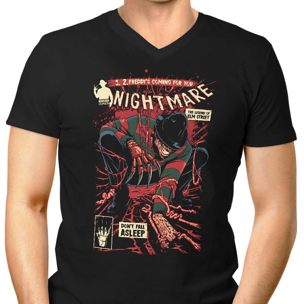 Don't Fall Asleep Men's V-Neck - Adult & Kids T-Shirts, Sweatshirts & Hoodies apparel design preview 1