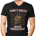 Don't Mess with Xmas Men's V-Neck - Adult & Kids T-Shirts, Sweatshirts & Hoodies apparel design preview 1