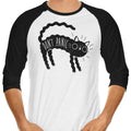 Don't Panic 3/4 Sleeve Raglan - Adult & Kids T-Shirts, Sweatshirts & Hoodies apparel design preview 1