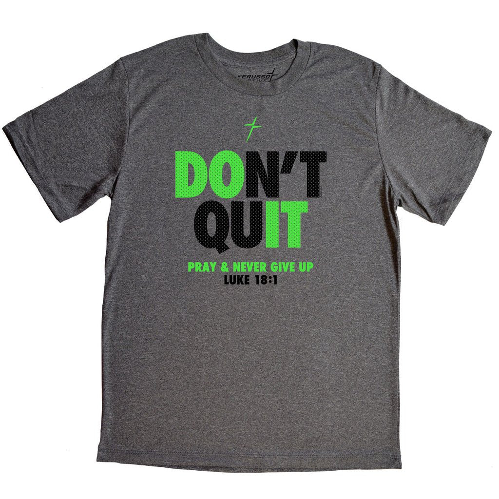 Kerusso Don't Quit Pray Never Give Up Active Unisex - Adult & Kids T-Shirts, Sweatshirts & Hoodies apparel design preview 2