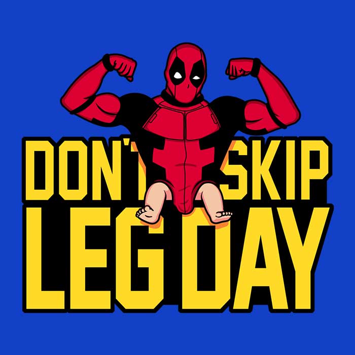 Don't Skip Leg Day - Adult & Kids T-Shirts, Sweatshirts & Hoodies apparel design preview 2
