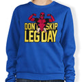 Don't Skip Leg Day - Adult & Kids T-Shirts, Sweatshirts & Hoodies apparel design preview 1