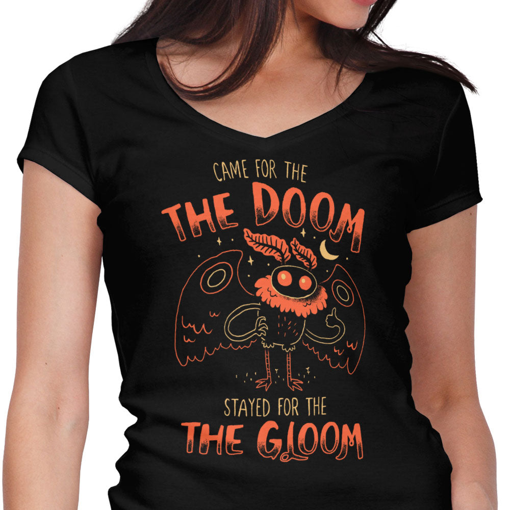 Doom and Gloom Women's V-Neck - Adult & Kids T-Shirts, Sweatshirts & Hoodies apparel design preview 1