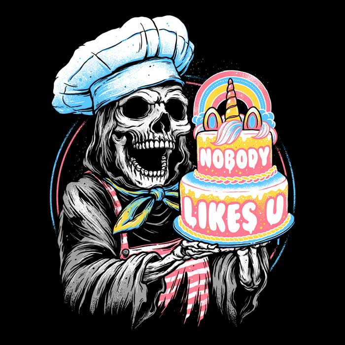Doom Cake Men's Apparel - Adult & Kids T-Shirts, Sweatshirts & Hoodies apparel design preview 2