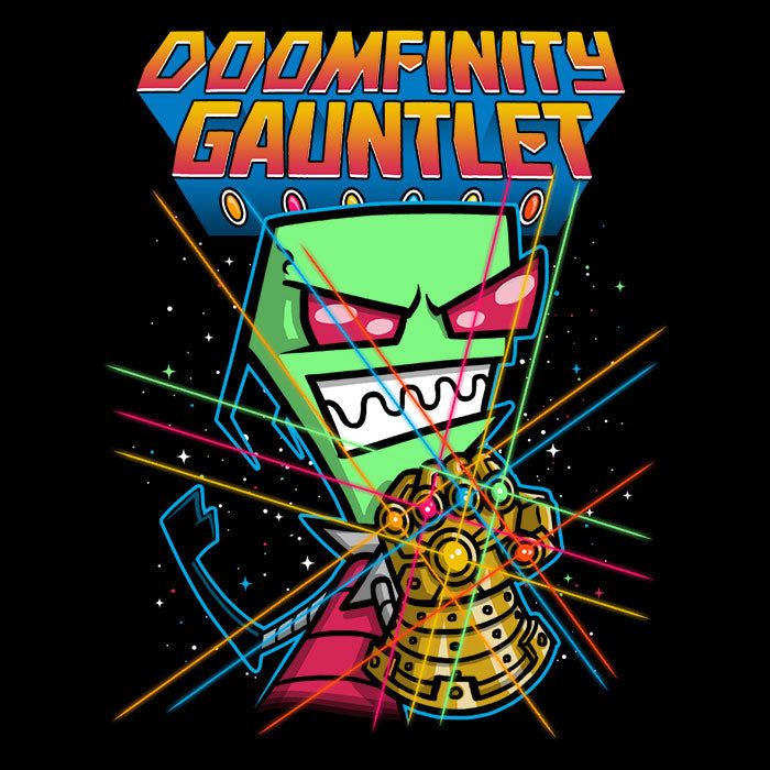 Doomfinity Gauntlet Men's V-Neck - Adult & Kids T-Shirts, Sweatshirts & Hoodies apparel design preview 2