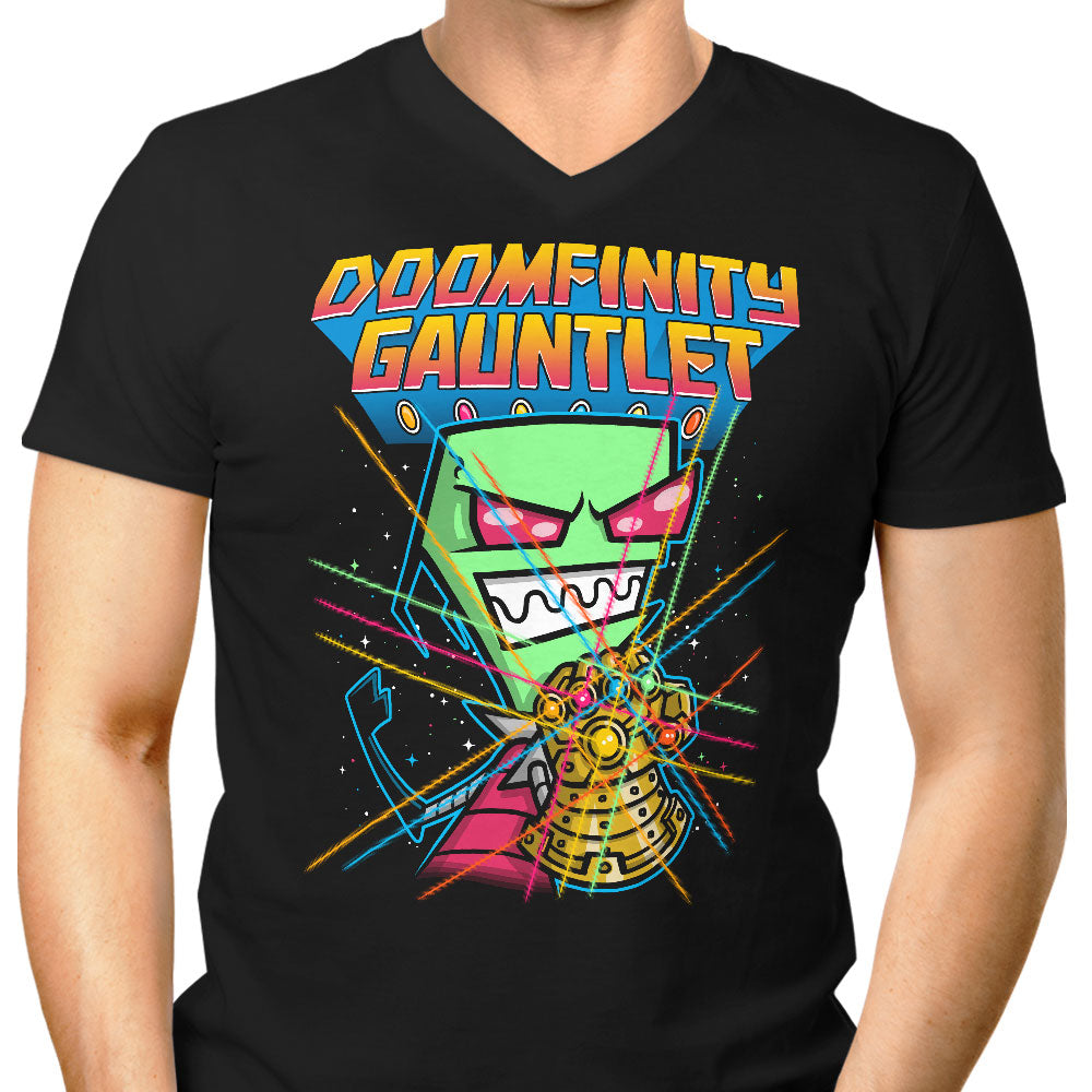 Doomfinity Gauntlet Men's V-Neck - Adult & Kids T-Shirts, Sweatshirts & Hoodies apparel design preview 1