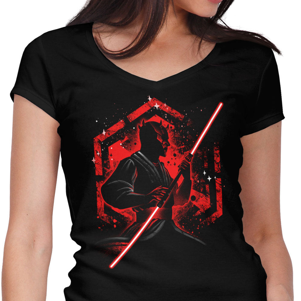 Double Bladed Warrior Women's V-Neck - Adult & Kids T-Shirts, Sweatshirts & Hoodies apparel design preview 1