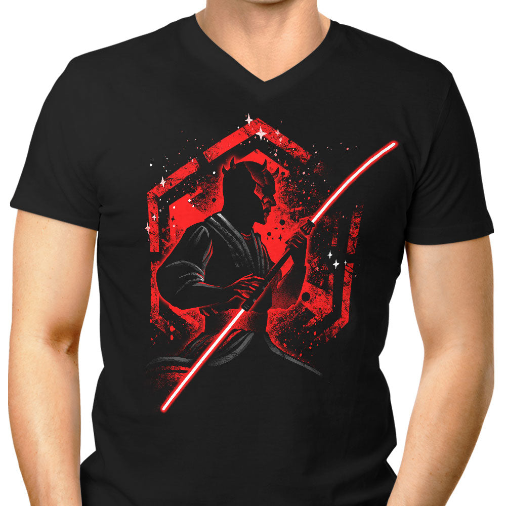 Double Bladed Warrior Men's V-Neck - Adult & Kids T-Shirts, Sweatshirts & Hoodies apparel design preview 1