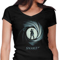 Double O' Snake Women's V-Neck - Adult & Kids T-Shirts, Sweatshirts & Hoodies apparel design preview 1