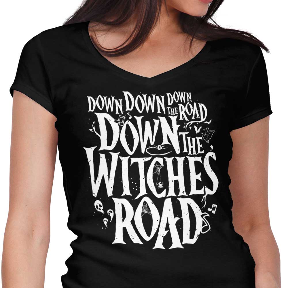 Down the Road Women's V-Neck - Adult & Kids T-Shirts, Sweatshirts & Hoodies apparel design preview 1
