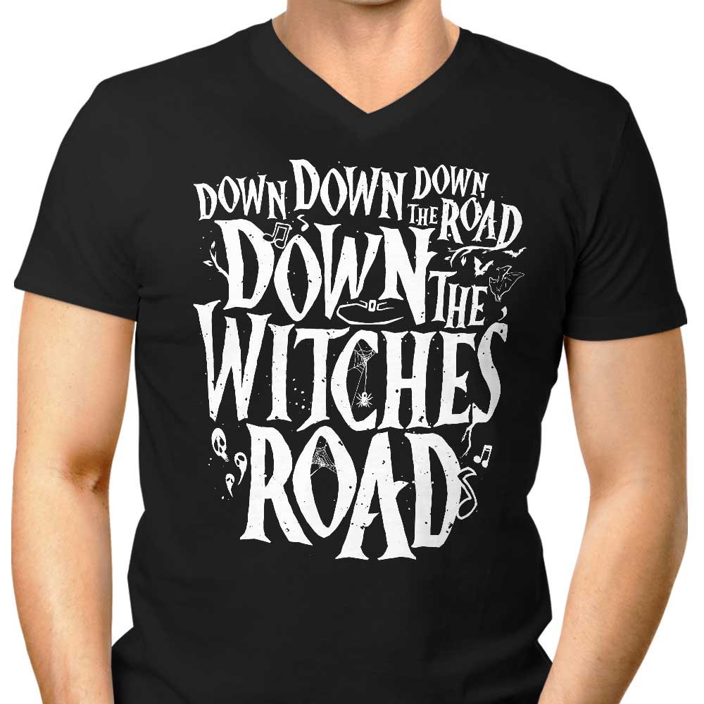 Down the Road Men's V-Neck - Adult & Kids T-Shirts, Sweatshirts & Hoodies apparel design preview 1