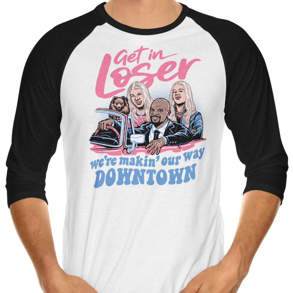 Downtown Driving 3/4 Sleeve Raglan - Adult & Kids T-Shirts, Sweatshirts & Hoodies apparel design preview 1