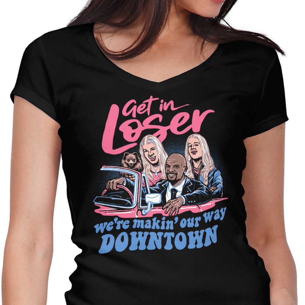 Downtown Driving Women's V-Neck - Adult & Kids T-Shirts, Sweatshirts & Hoodies apparel design preview 1