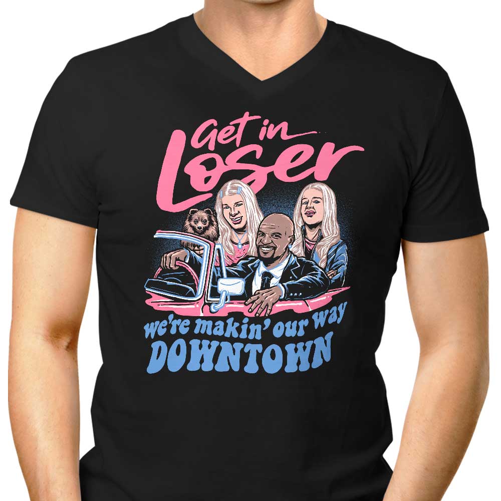 Downtown Driving Men's V-Neck - Adult & Kids T-Shirts, Sweatshirts & Hoodies apparel design preview 1