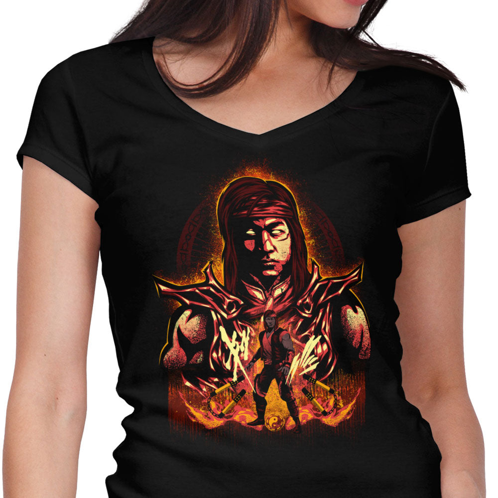 Dragon Ascendant Women's V-Neck - Adult & Kids T-Shirts, Sweatshirts & Hoodies apparel design preview 1