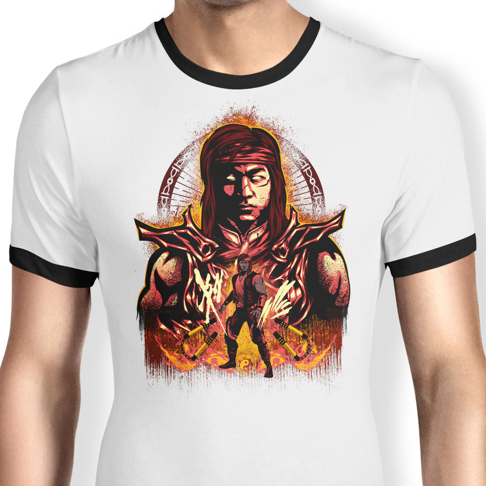 Dragon Ascendant Ringer - Adult & Kids T-Shirts, Sweatshirts & Hoodies apparel design preview 1