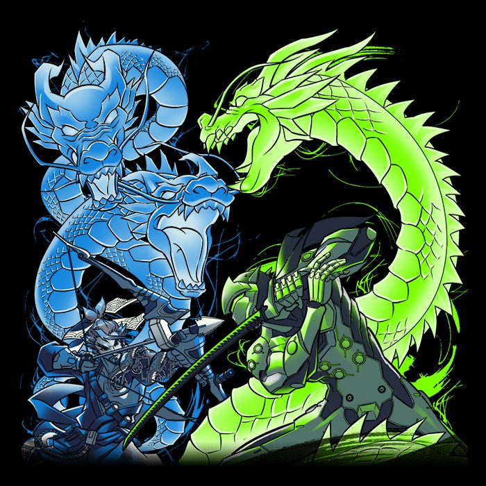 Dragon Bros - Adult & Kids T-Shirts, Sweatshirts & Hoodies apparel design preview 2