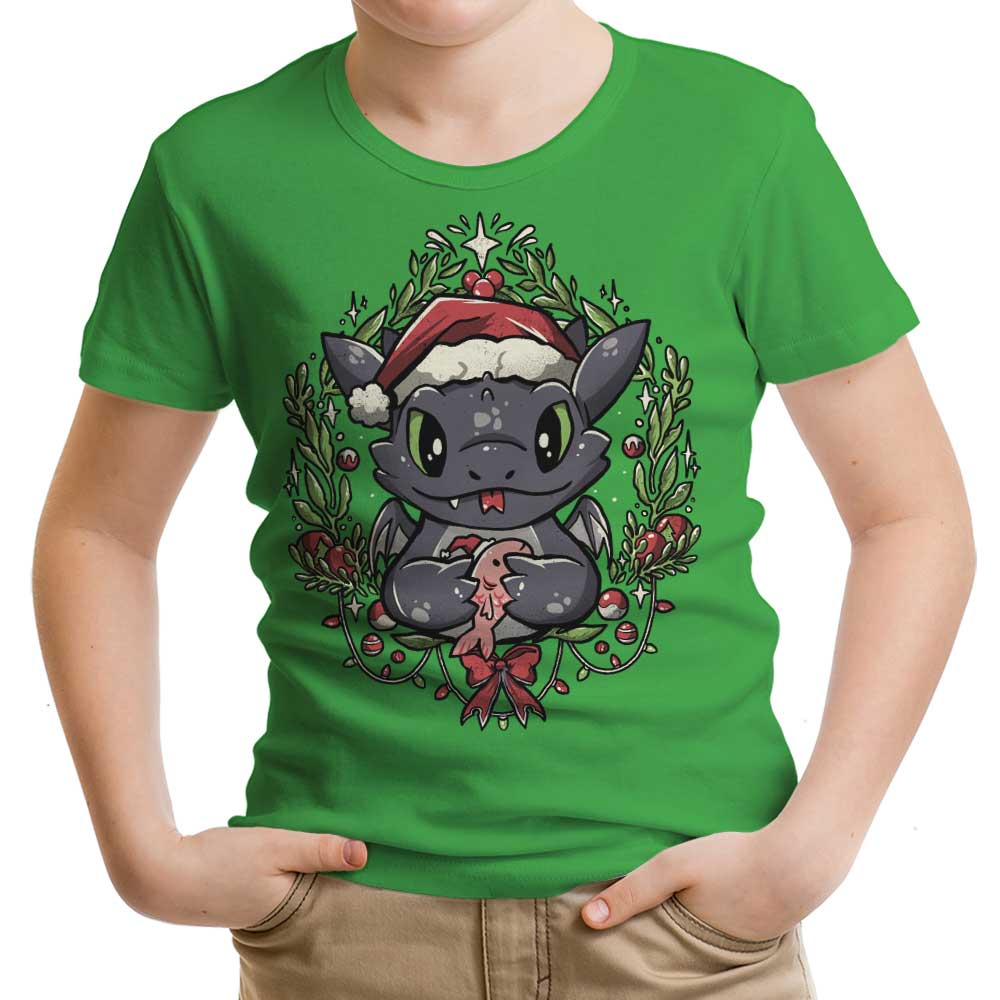 Dragon Christmas Youth Apparel - Adult & Kids T-Shirts, Sweatshirts & Hoodies apparel design preview 1