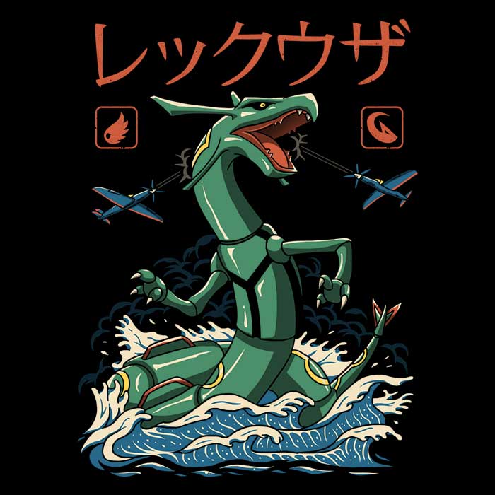 Dragon Flying Kaiju Coasters - Adult & Kids T-Shirts, Sweatshirts & Hoodies apparel design preview 1