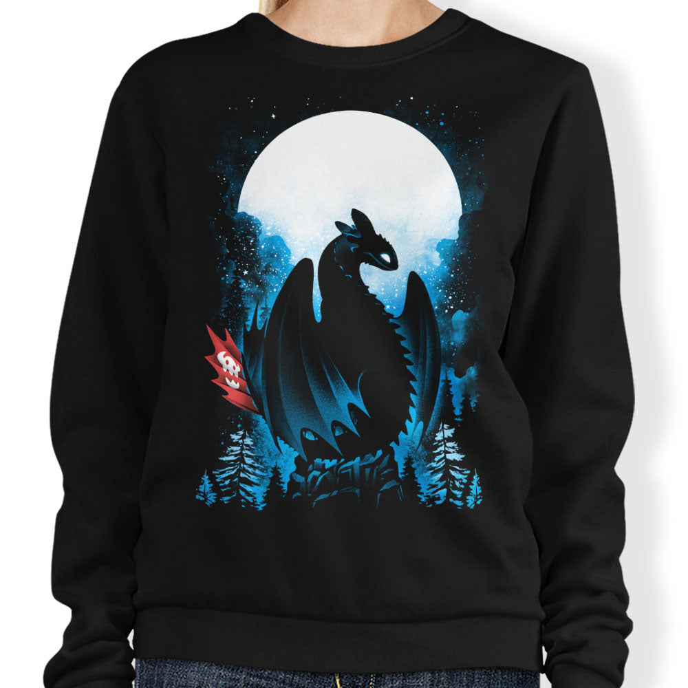 Dragon in the Moonlight - Adult & Kids T-Shirts, Sweatshirts & Hoodies apparel design preview 1