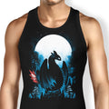 Dragon in the Moonlight Tank Top - Adult & Kids T-Shirts, Sweatshirts & Hoodies apparel design preview 1
