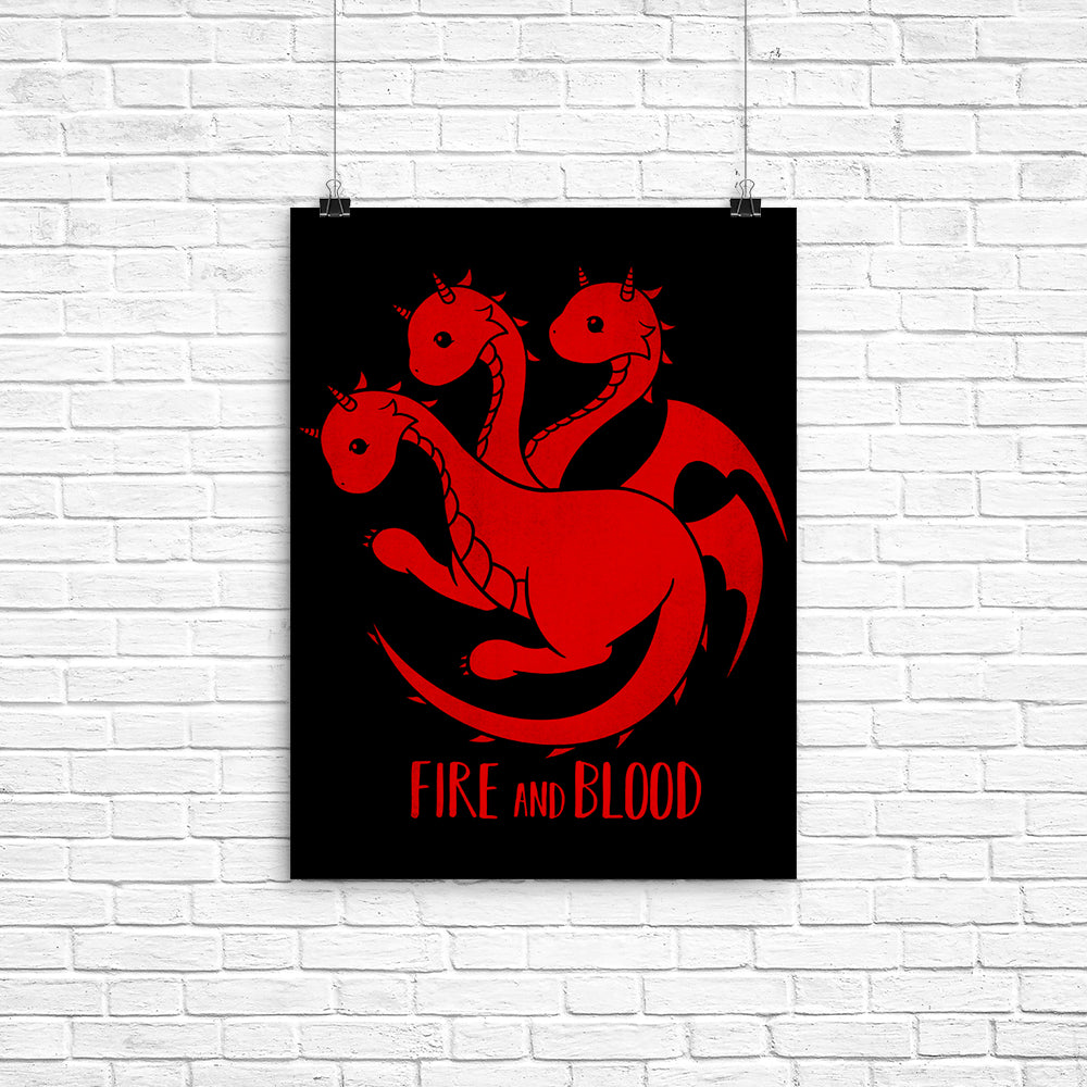 Dragon Kawaii Poster - Adult & Kids T-Shirts, Sweatshirts & Hoodies apparel design preview 1