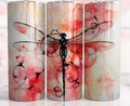 Dragonfly watercolor 20 oz Skinny Tumbler Cup With - Adult & Kids T-Shirts, Sweatshirts & Hoodies apparel design preview 1