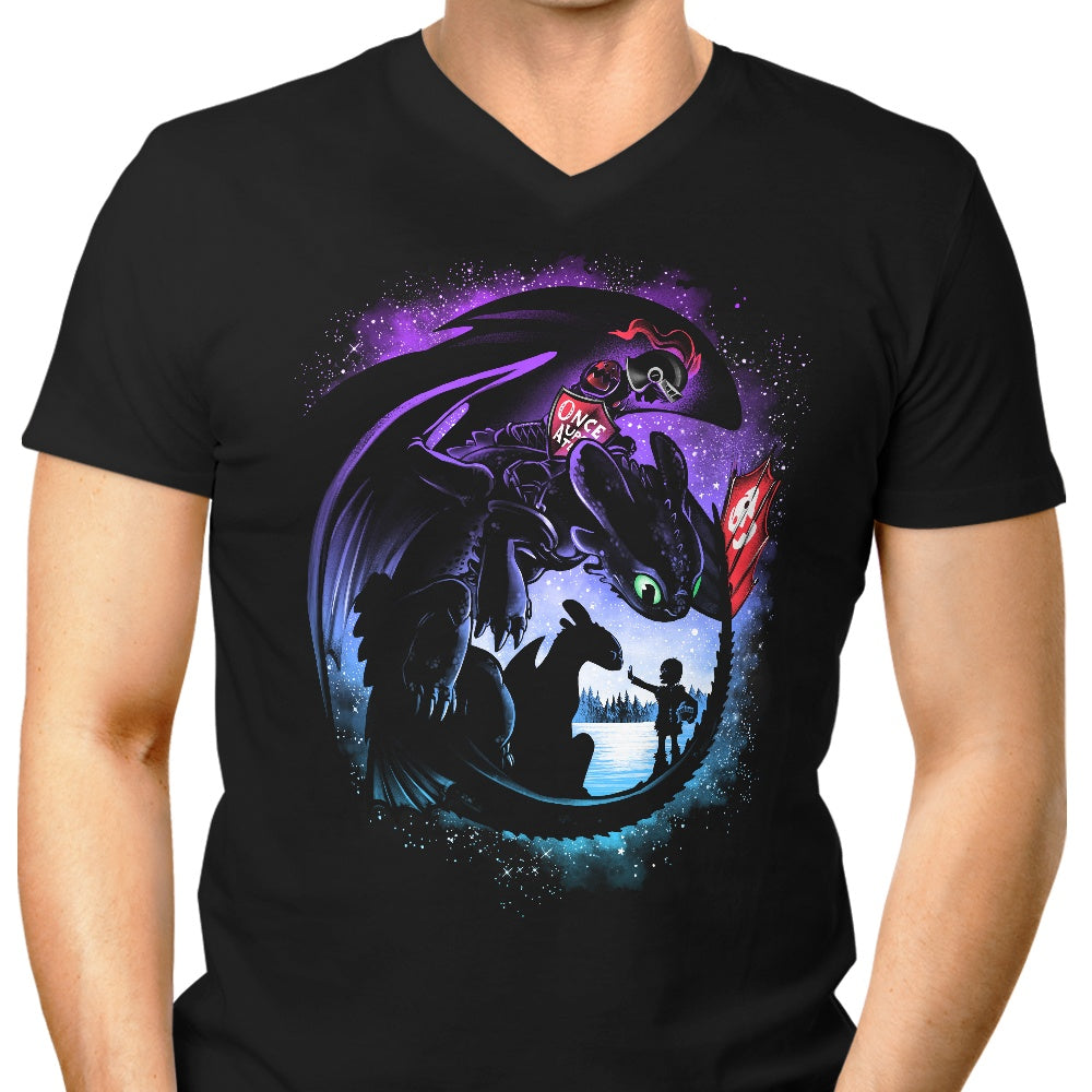 Dragons and Men's V-Neck - Adult & Kids T-Shirts, Sweatshirts & Hoodies apparel design preview 1