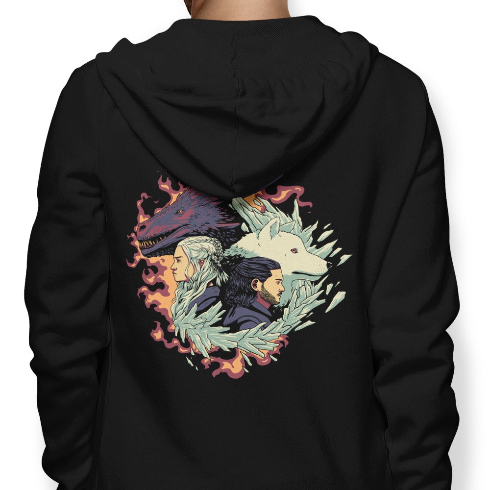 Dragons and Wolves - Adult & Kids T-Shirts, Sweatshirts & Hoodies apparel design preview 1