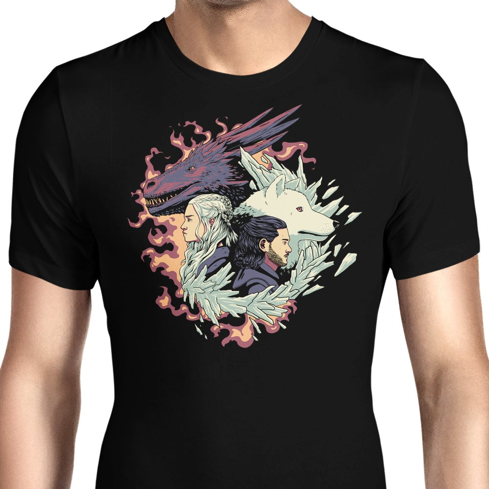Dragons and Wolves Men's Apparel - Adult & Kids T-Shirts, Sweatshirts & Hoodies apparel design preview 1