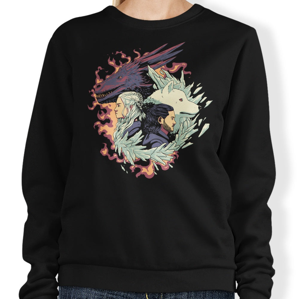 Dragons and Wolves - Adult & Kids T-Shirts, Sweatshirts & Hoodies apparel design preview 1