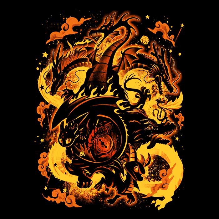 Dragon's Festival Men's V-Neck - Adult & Kids T-Shirts, Sweatshirts & Hoodies apparel design preview 2