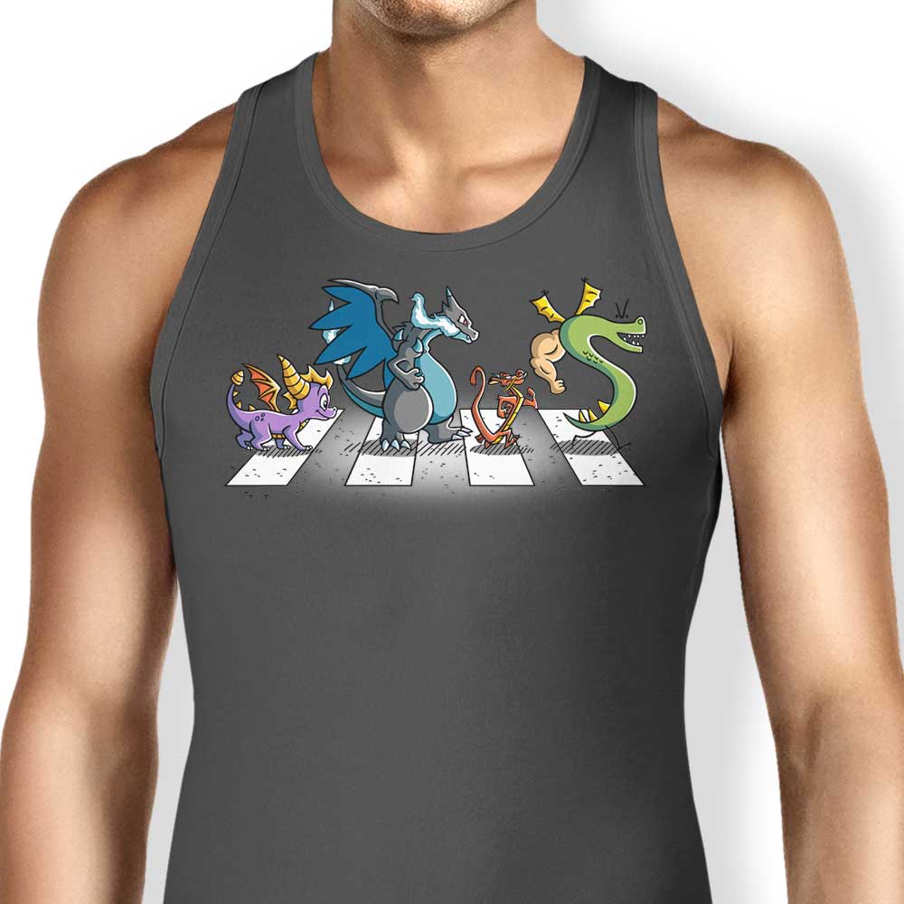 Dragons on Abbey Road Tank Top - Adult & Kids T-Shirts, Sweatshirts & Hoodies apparel design preview 1