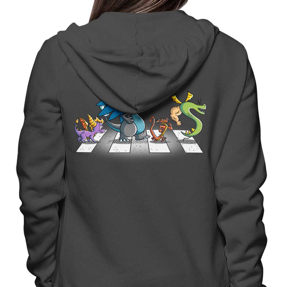 Dragons on Abbey Road - Adult & Kids T-Shirts, Sweatshirts & Hoodies apparel design preview 2