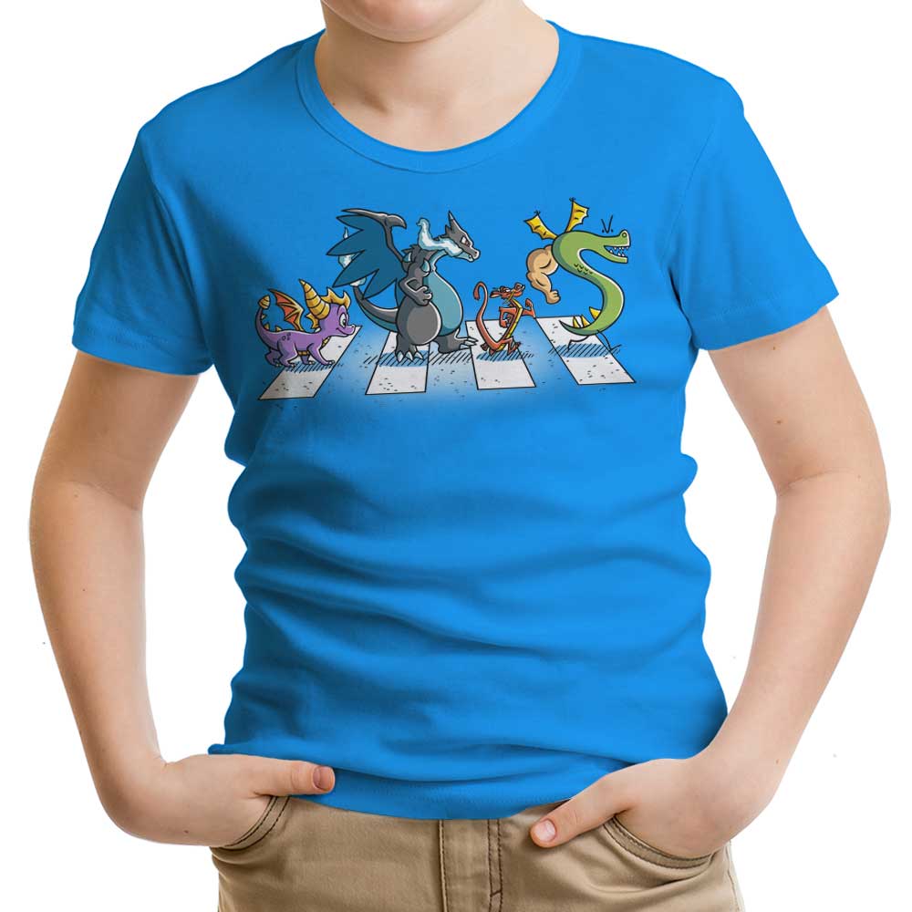 Dragons on Abbey Road Youth Apparel - Adult & Kids T-Shirts, Sweatshirts & Hoodies apparel design preview 1