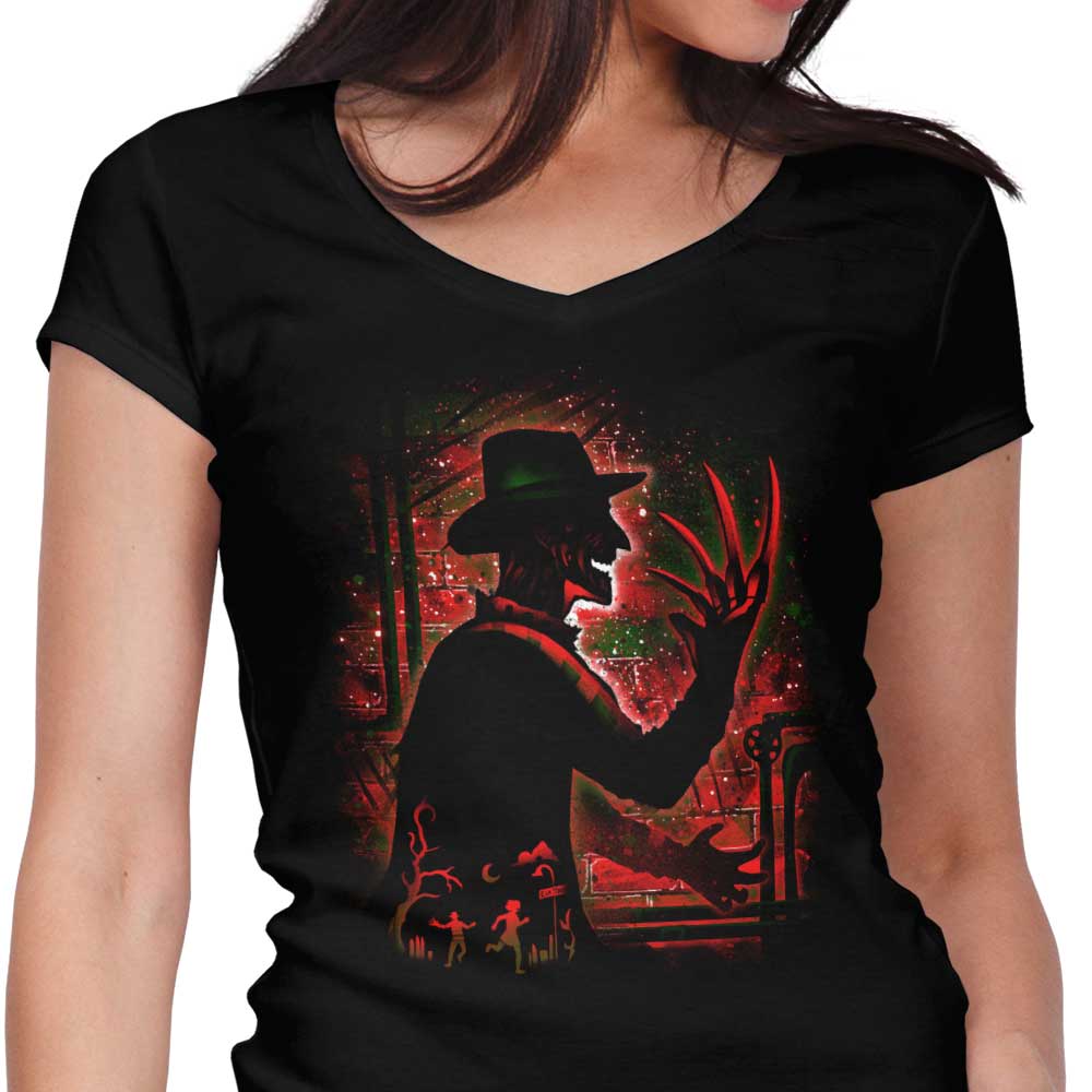 Dream Demon Women's V-Neck - Adult & Kids T-Shirts, Sweatshirts & Hoodies apparel design preview 1