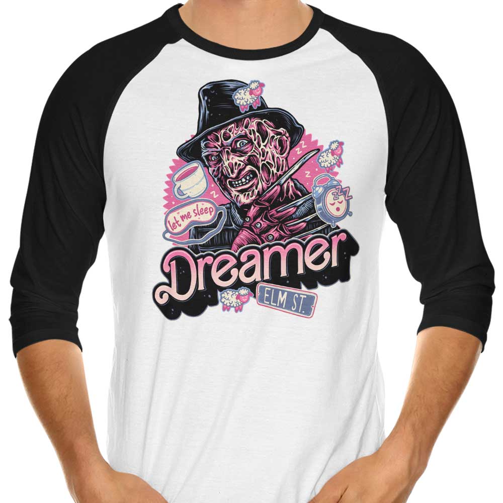 Dreamer Love 3/4 Sleeve Raglan - Adult & Kids T-Shirts, Sweatshirts & Hoodies apparel design preview 1