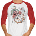 Dreamland Samurai 3/4 Sleeve Raglan - Adult & Kids T-Shirts, Sweatshirts & Hoodies apparel design preview 1