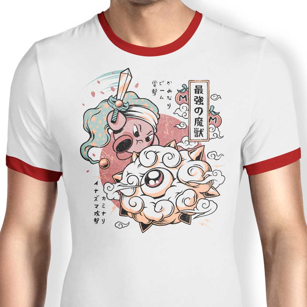 Dreamland Samurai Ringer - Adult & Kids T-Shirts, Sweatshirts & Hoodies apparel design preview 1