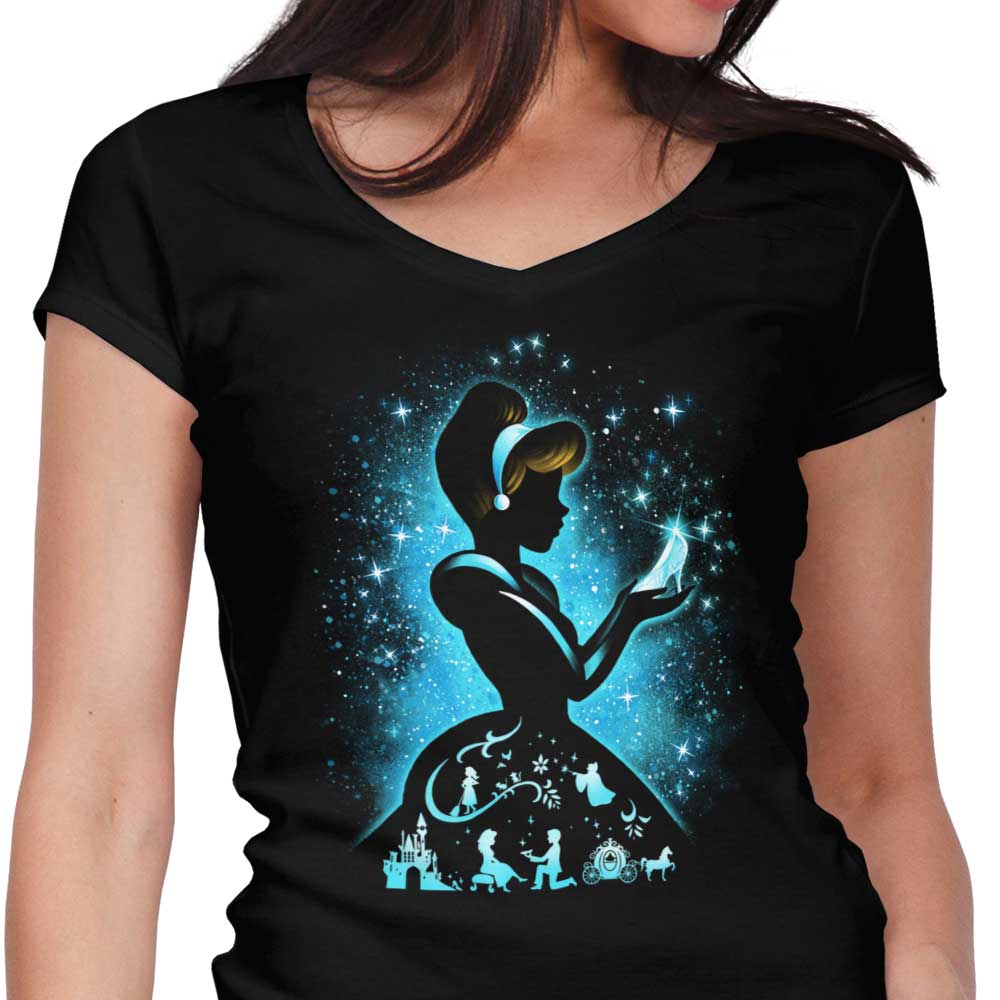 Dreams are Wishes Women's V-Neck - Adult & Kids T-Shirts, Sweatshirts & Hoodies apparel design preview 1