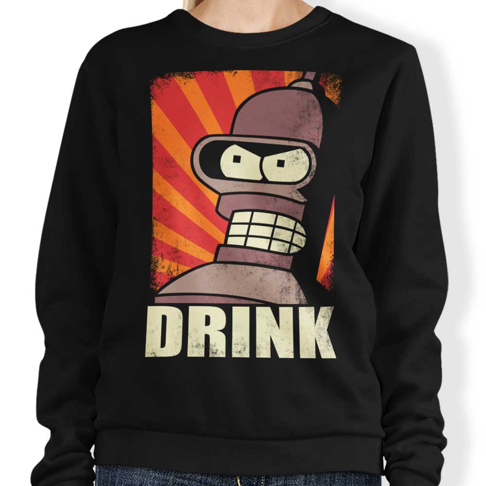 Drink! - Adult & Kids T-Shirts, Sweatshirts & Hoodies apparel design preview 1