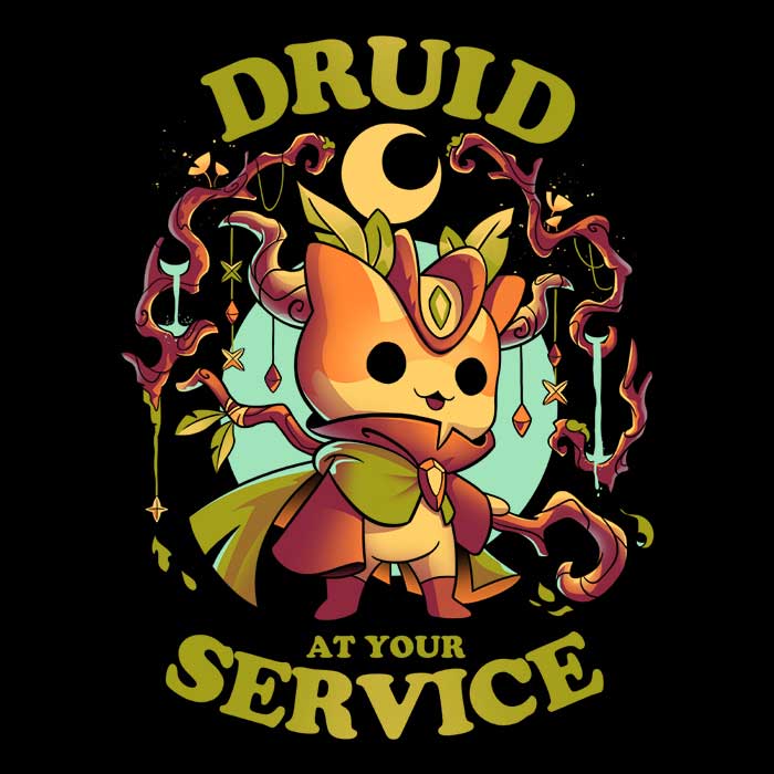 Druid at Your Service Men's Apparel - Adult & Kids T-Shirts, Sweatshirts & Hoodies apparel design preview 2