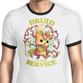 Druid at Your Service Ringer - Adult & Kids T-Shirts, Sweatshirts & Hoodies apparel design preview 1