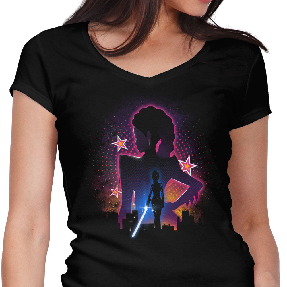 Dual Debut Women's V-Neck - Adult & Kids T-Shirts, Sweatshirts & Hoodies apparel design preview 1