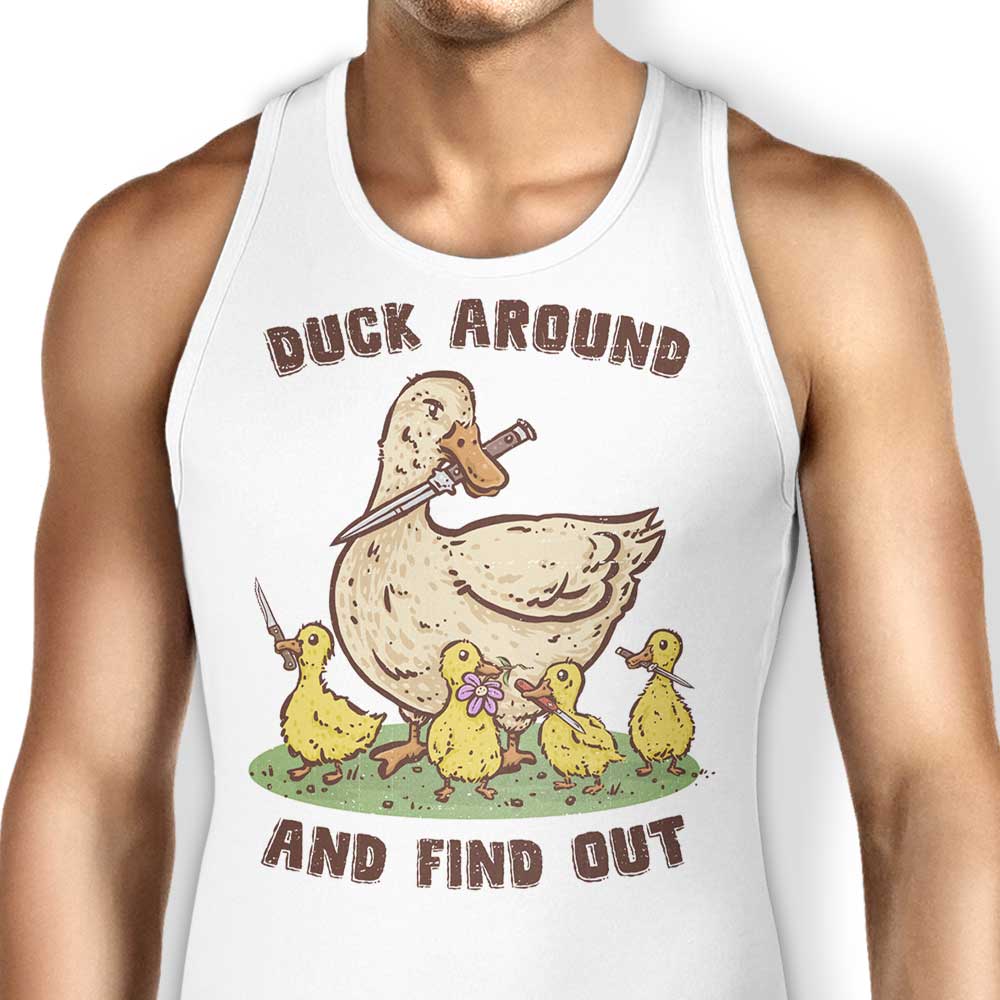 Duck Around Tank Top - Adult & Kids T-Shirts, Sweatshirts & Hoodies apparel design preview 1