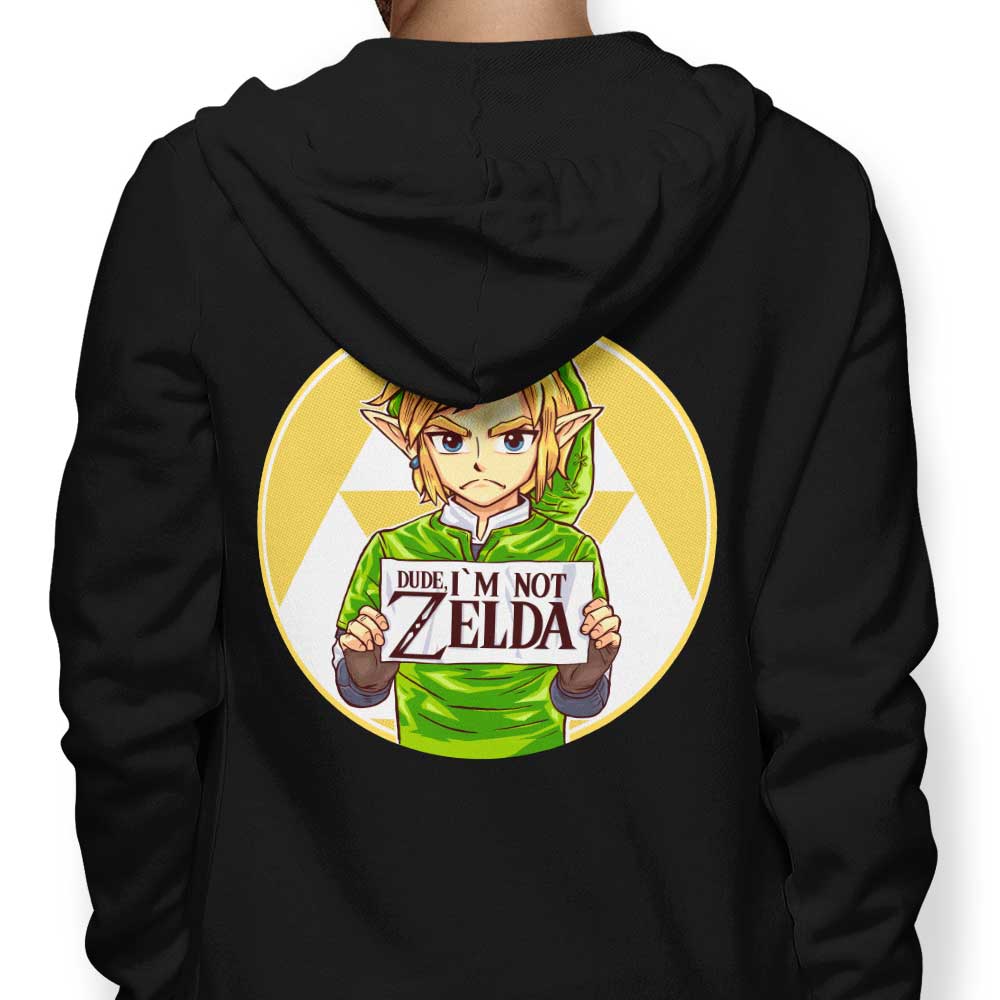 Dude, I'm Not Zelda - Adult & Kids T-Shirts, Sweatshirts & Hoodies apparel design preview 1