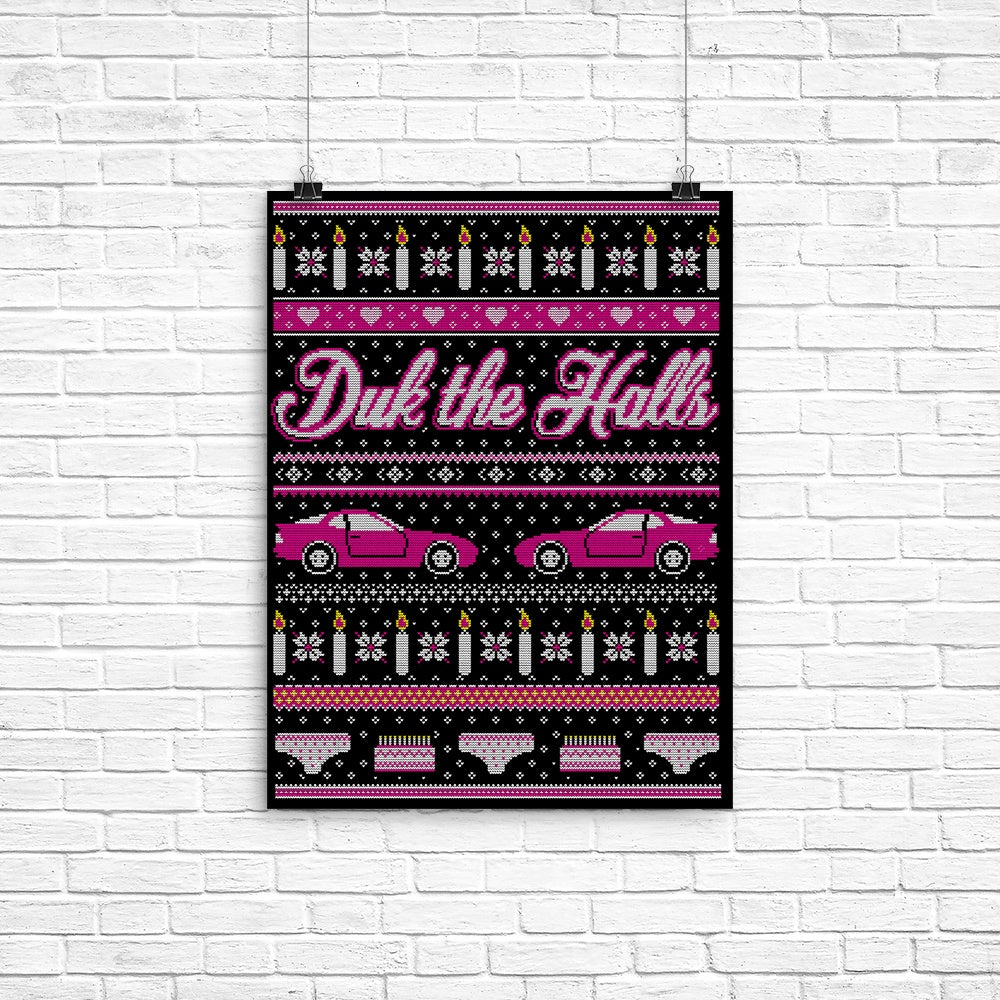 Duk the Halls Poster - Adult & Kids T-Shirts, Sweatshirts & Hoodies apparel design preview 1