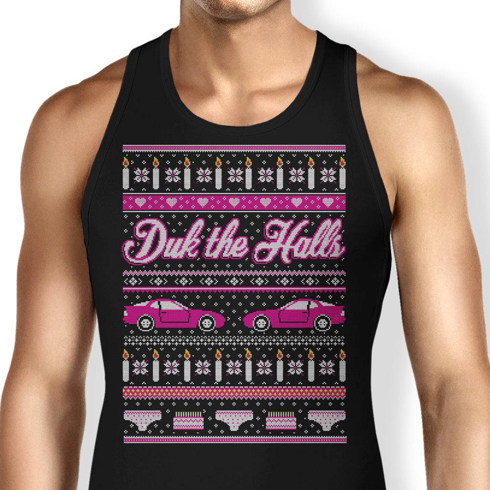 Duk the Halls Tank Top - Adult & Kids T-Shirts, Sweatshirts & Hoodies apparel design preview 1