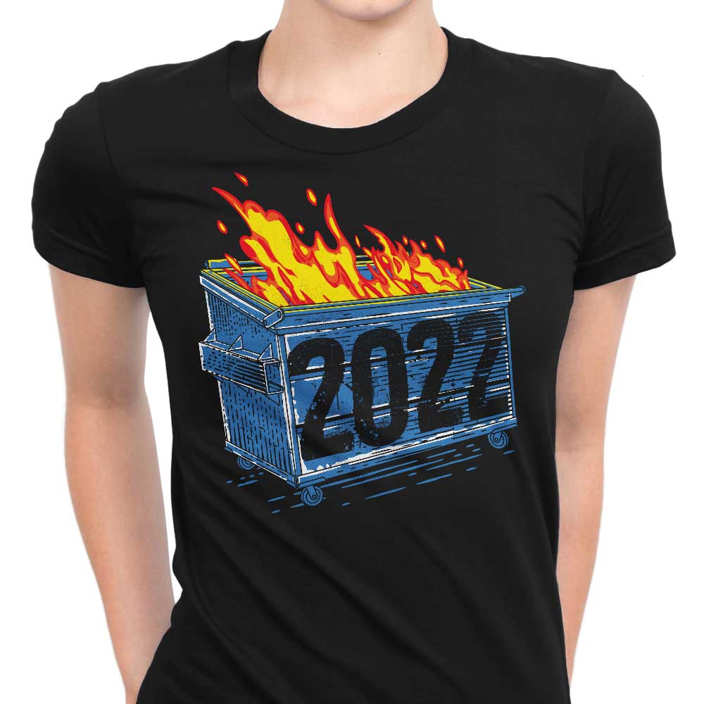 Dumpster Fire '22 Women's Apparel - Adult & Kids T-Shirts, Sweatshirts & Hoodies apparel design preview 1